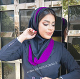 مقنعه فرم دستمال گردن دار