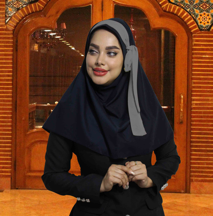 مقنعه فرم اداری گره ای