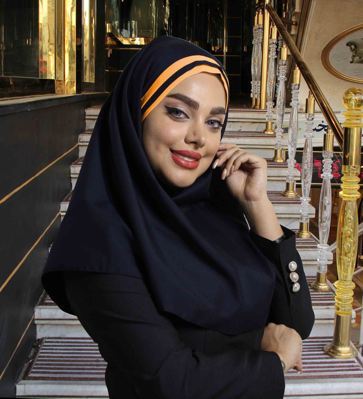 مقنعه تل دار اداری