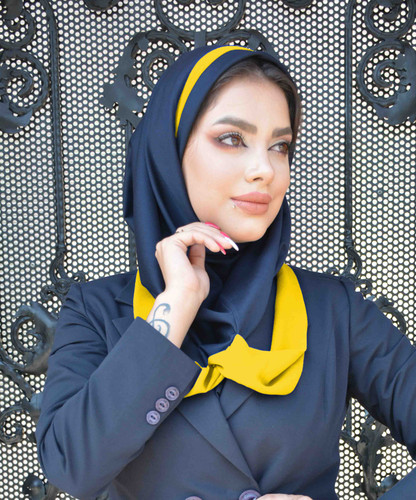 مقنعه فرم اداری دستمال گردن دار رینگی