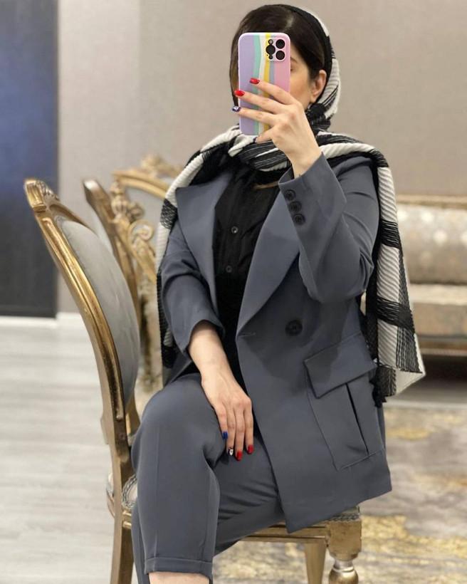 مانتو شلوار کتی شیک جنس مازراتی استر دار کد 125