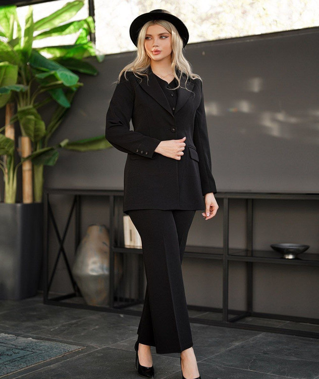کت و شلوار جلیقه دار زنانه