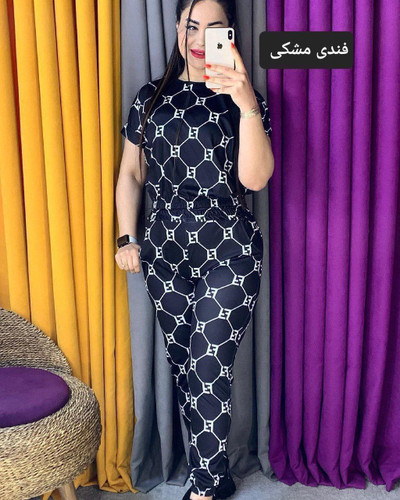 تیشرت شلوار فری سایز جنس فلامنت لطیف