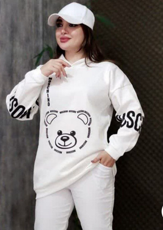 هودی سفید دخترانه