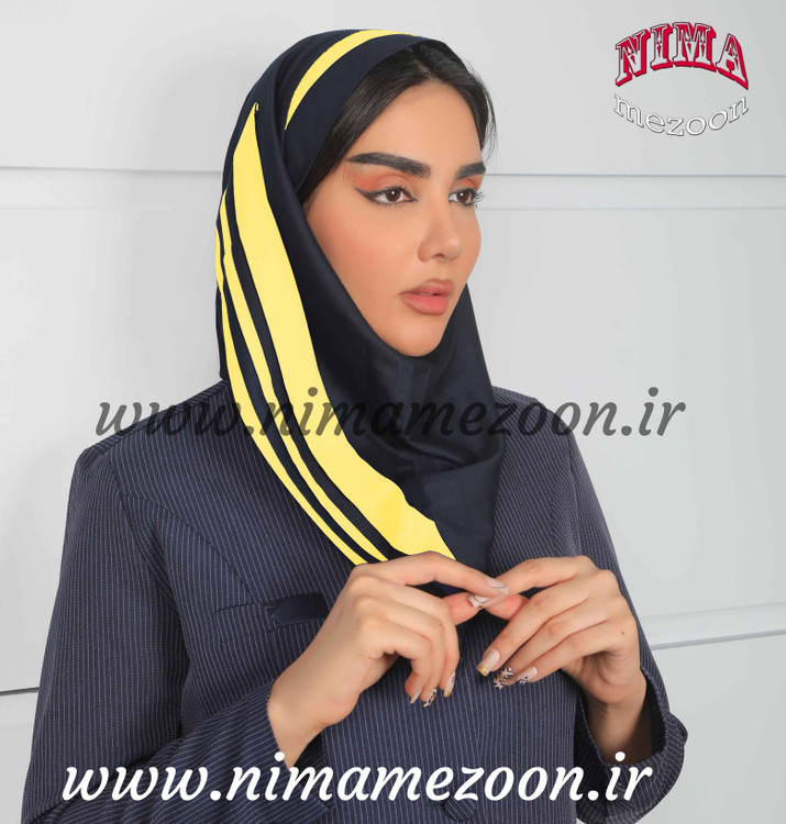 مقنعه اداری تل دار