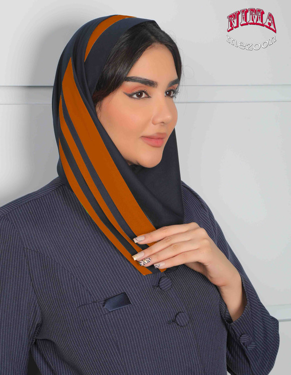 مقنعه اداری تل دار