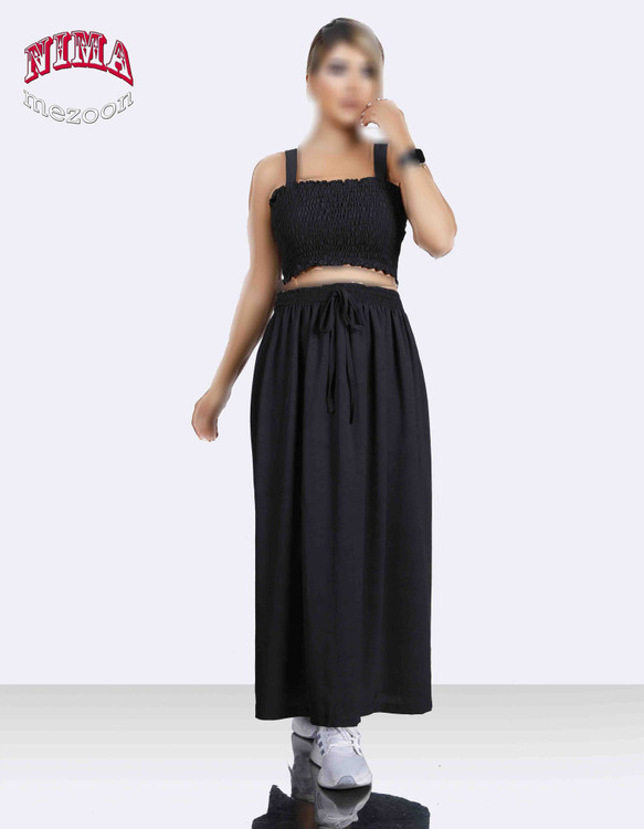 کراپ دامن رنگی