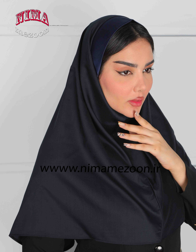 مقنعه تل دار ساتن